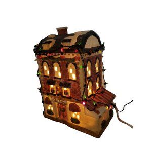 Share The Joy CafeShop Roma Porcelain Lighted House Christmas Village Home Decor